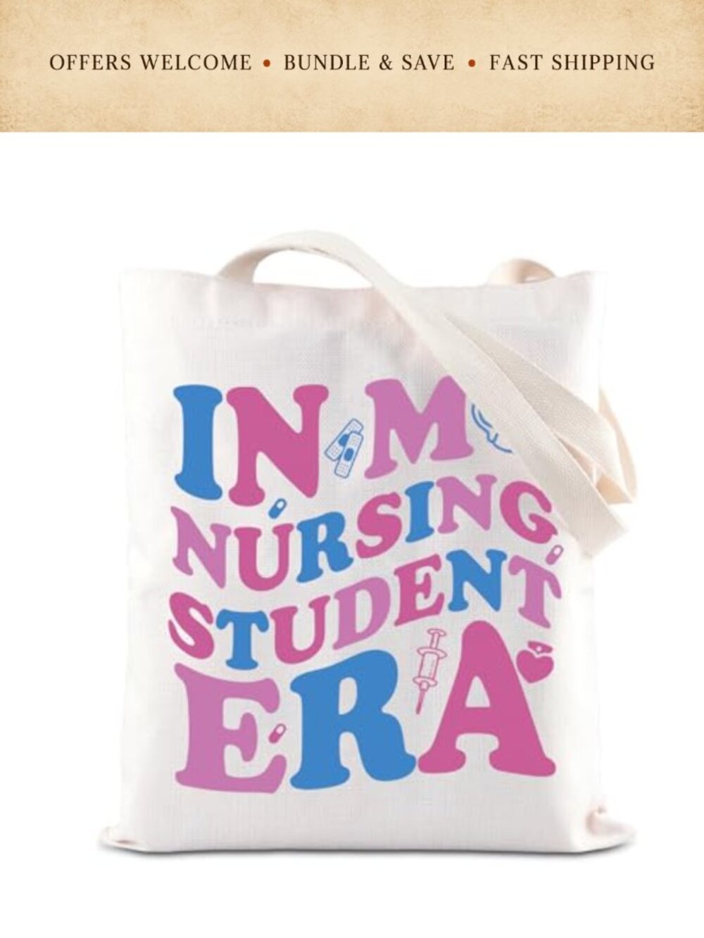 Nurse Gift Nursing Student Era Canvas Tote Bag Shoulder Bag Nurse Practitioner